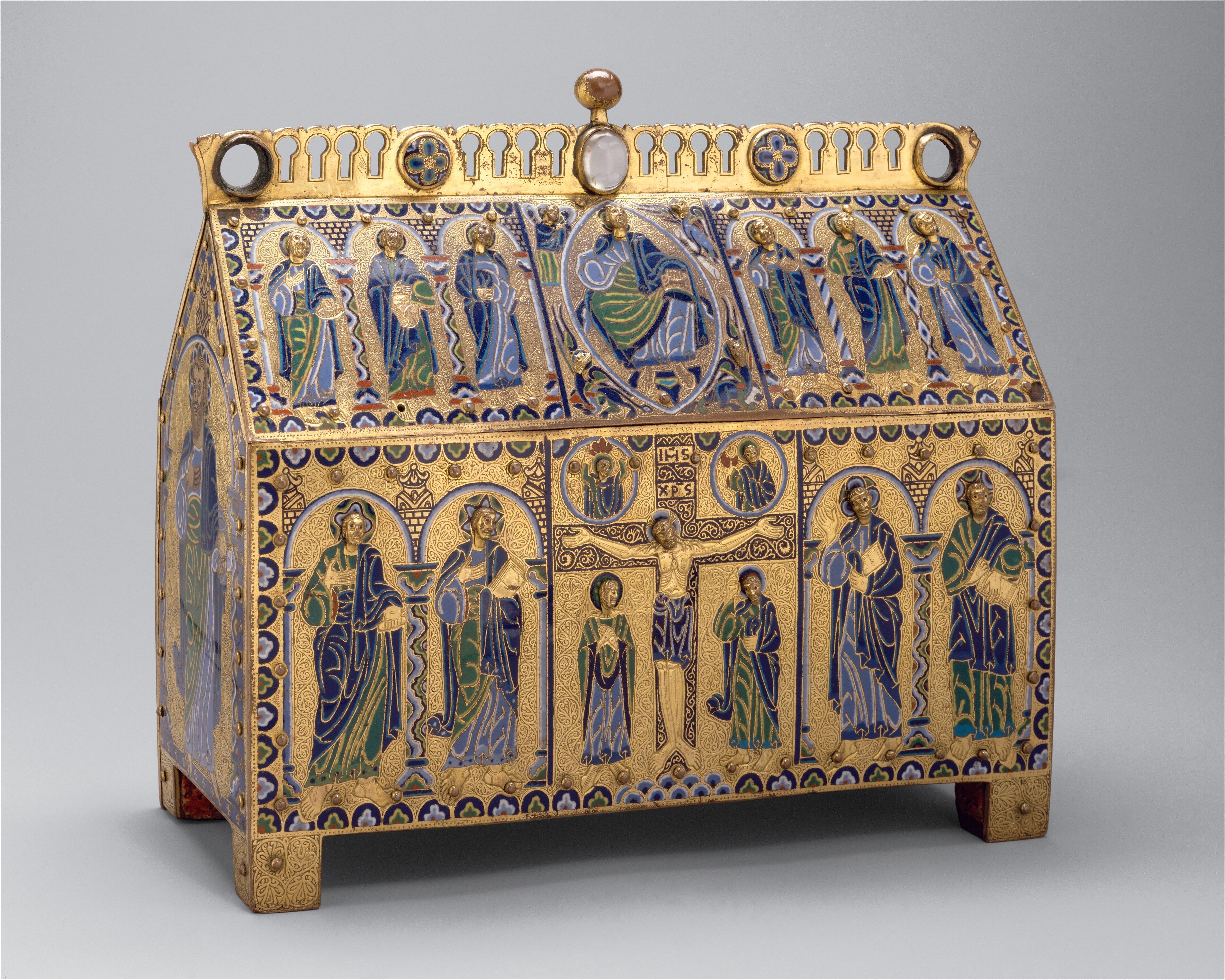 Chasse with the Crucifixion and Christ in Majesty - French - The