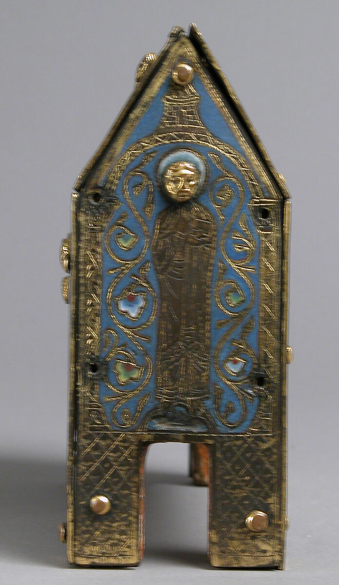 Chasse, Champlevé enamel, copper-gilt over wood core, French
