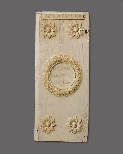 Panel of a Diptych Announcing the Consulship of Justinian