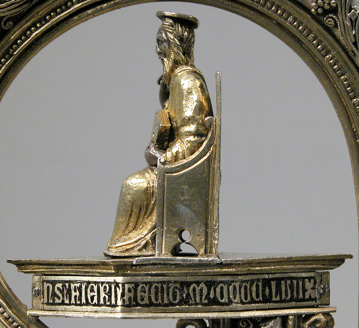 Crozier Head, Translucent enamels, silver, partial-gilt, niello, South Italian