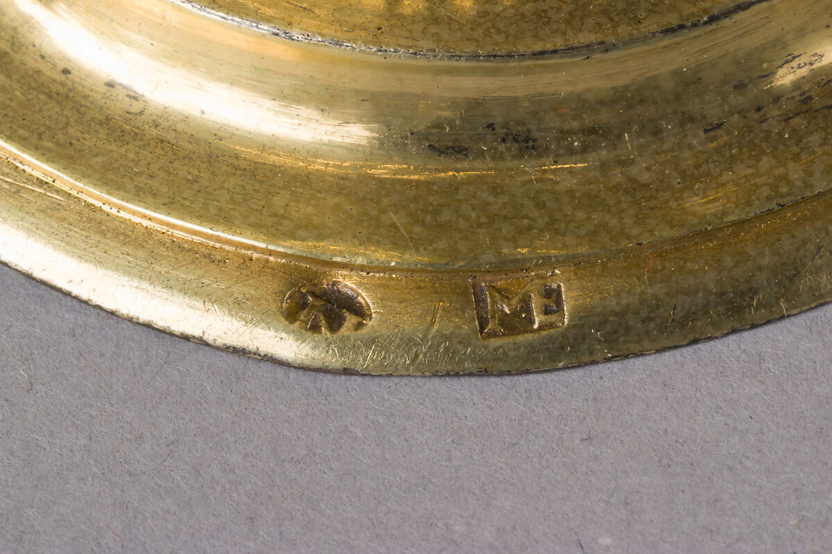Double Cup, Mattheus Epfenhauser (German), Silver gilt, silver medallions, German