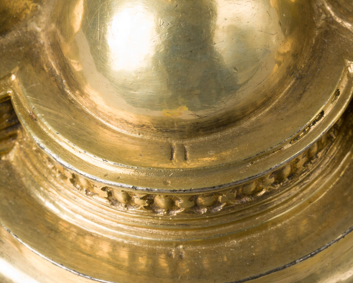 Double Cup, Mattheus Epfenhauser (German), Silver gilt, silver medallions, German