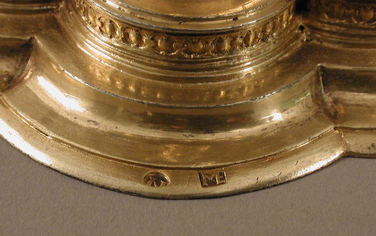 Double Cup, Mattheus Epfenhauser (German), Silver gilt, silver medallions, German