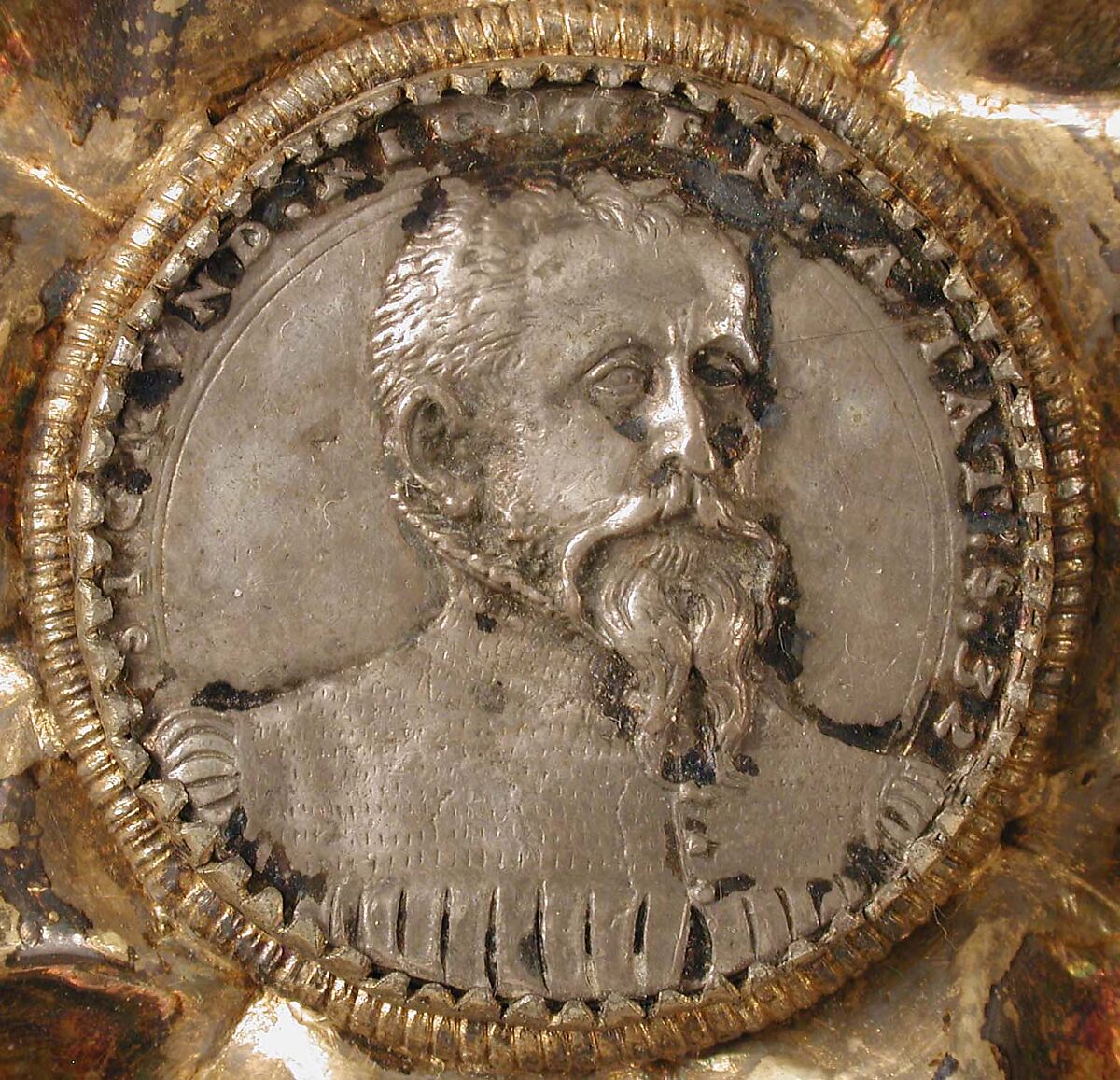 Double Cup, Mattheus Epfenhauser (German), Silver gilt, silver medallions, German