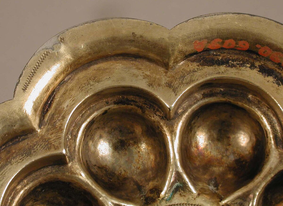 Double Cup, Caspar Beutmüller the Elder, Silver, partially gilded, with a silver medallion and a gold glass medallion, German