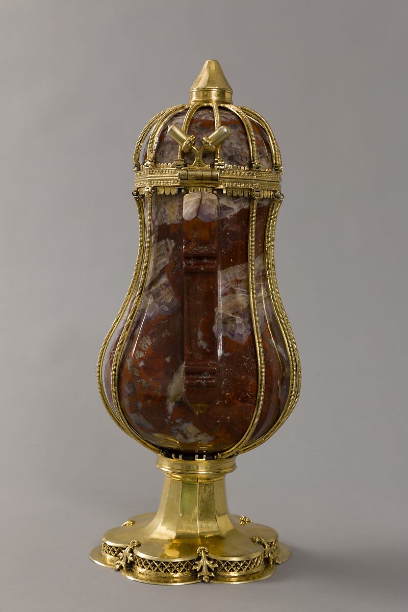 Ewer, Jasper body, silver-gilt mounts, Bohemian