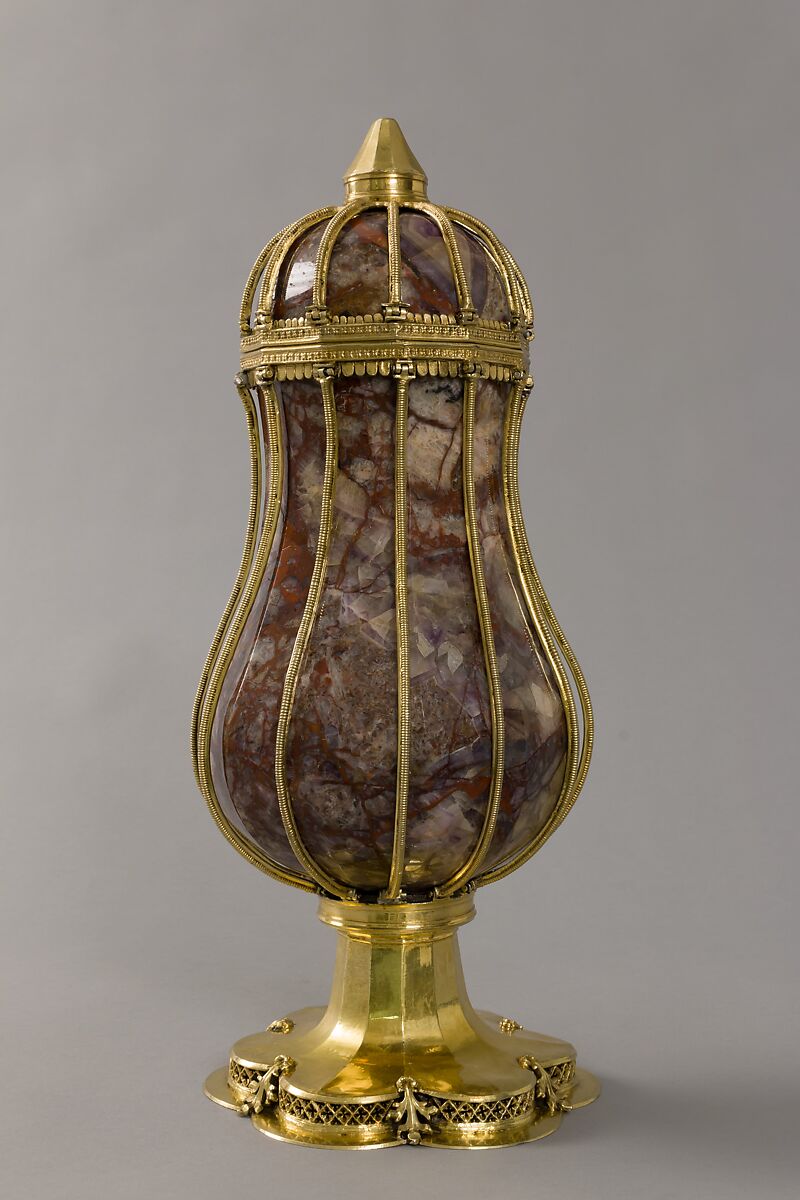 Ewer, Jasper body, silver-gilt mounts, Bohemian
