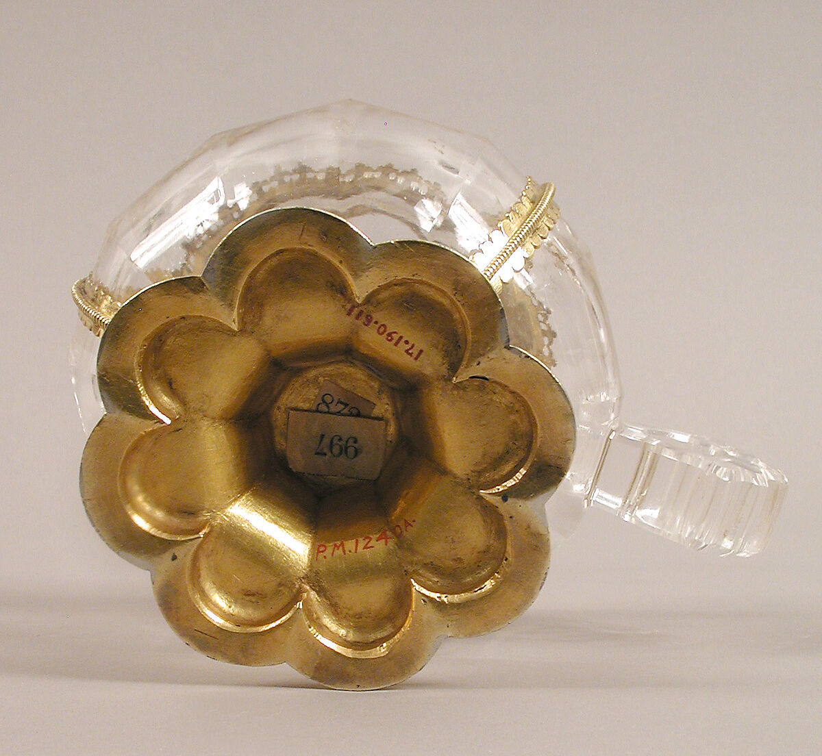 Cup with Gilded-Silver Mounts, Rock crystal, silver, silver-gilt, enamel?, French or Italian