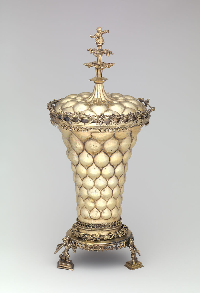 Covered Beaker, Attributed to Hans Greiff (German, active ca. 1470–died 1516 Ingolstadt), Silver, gilt, German