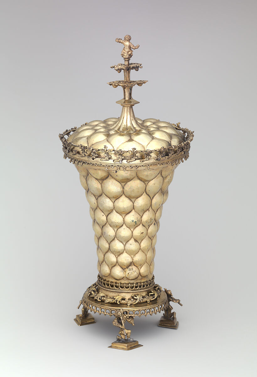 Covered Beaker, Hans Greiff  German, Silver, gilt, German