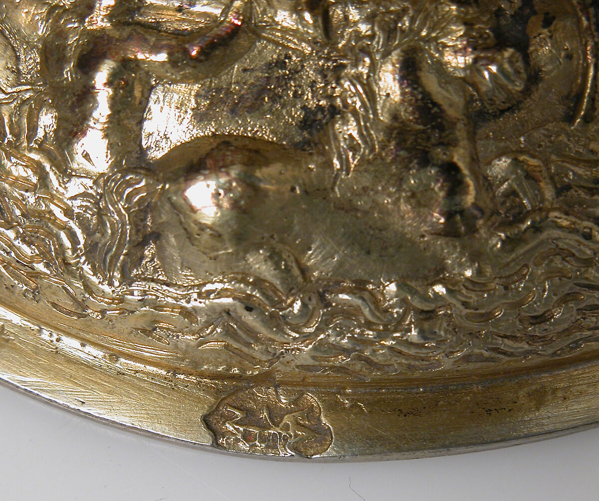 Beaker, Rock crystal, with later gilt silver foot, French