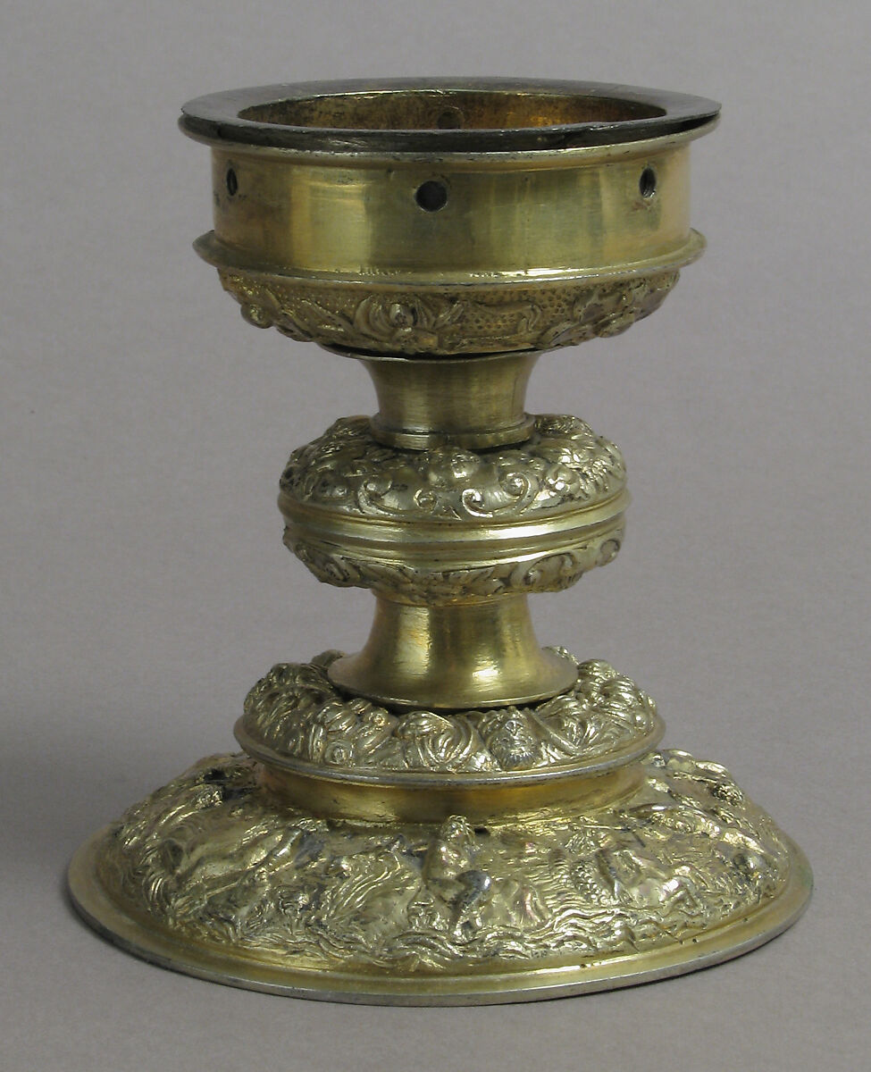 Beaker, Rock crystal, with later gilt silver foot, French