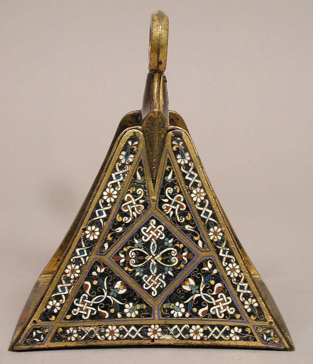 Stirrup, Cloisonné enamel, copper-gilt, Spanish