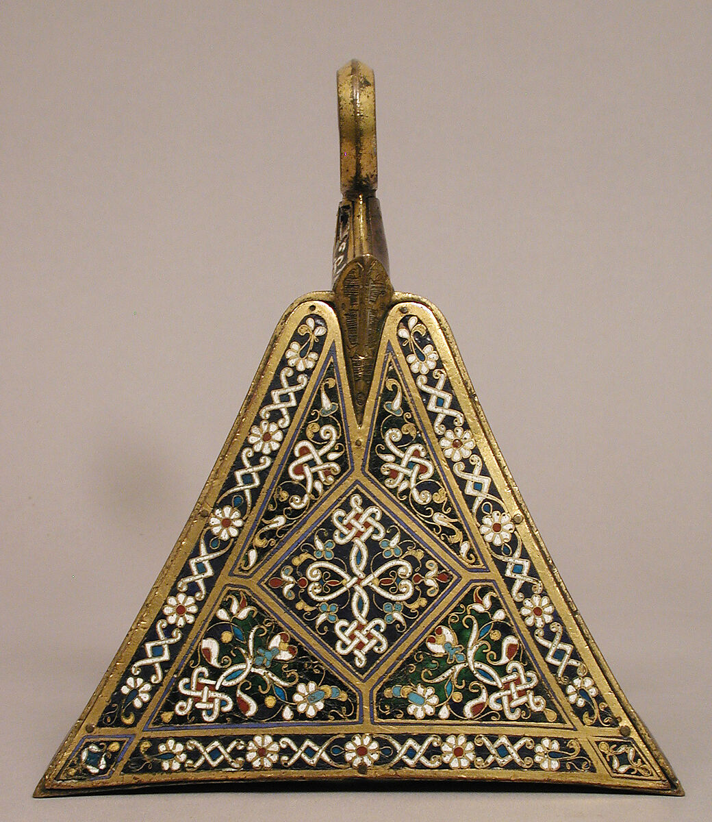 Stirrup, Cloisonné enamel, copper-gilt, Spanish