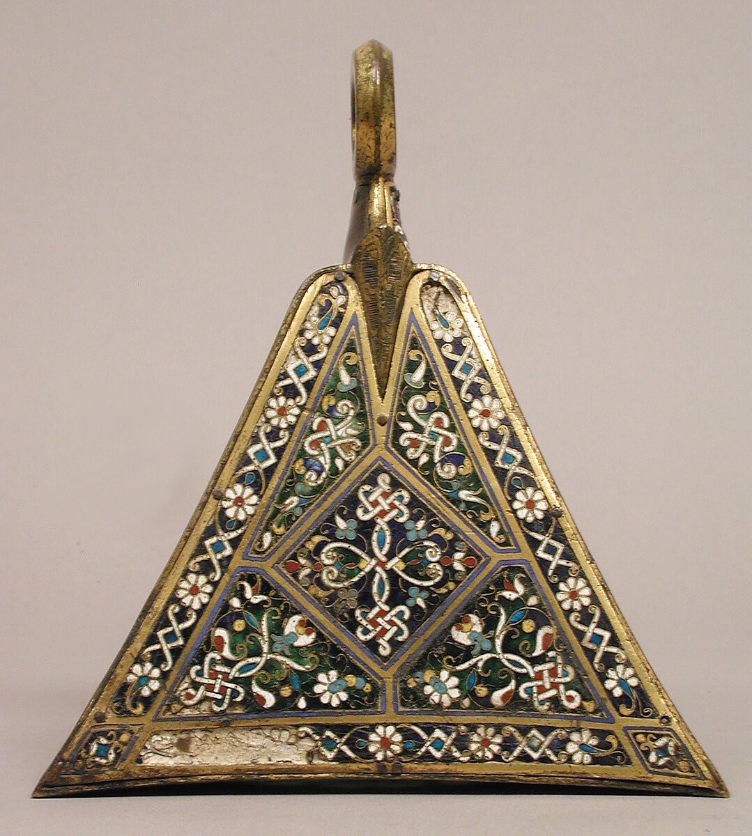Stirrup, Cloisonné enamel, copper-gilt, Spanish