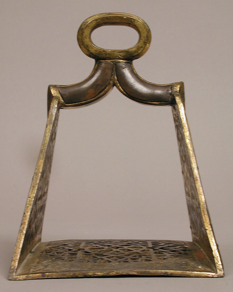 Stirrup, Cloisonné enamel, copper-gilt, Spanish