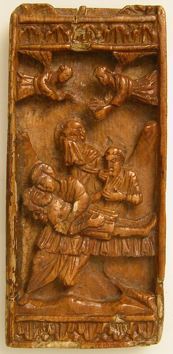 Icon of the Lamentation, Elephant ivory, Byzantine 