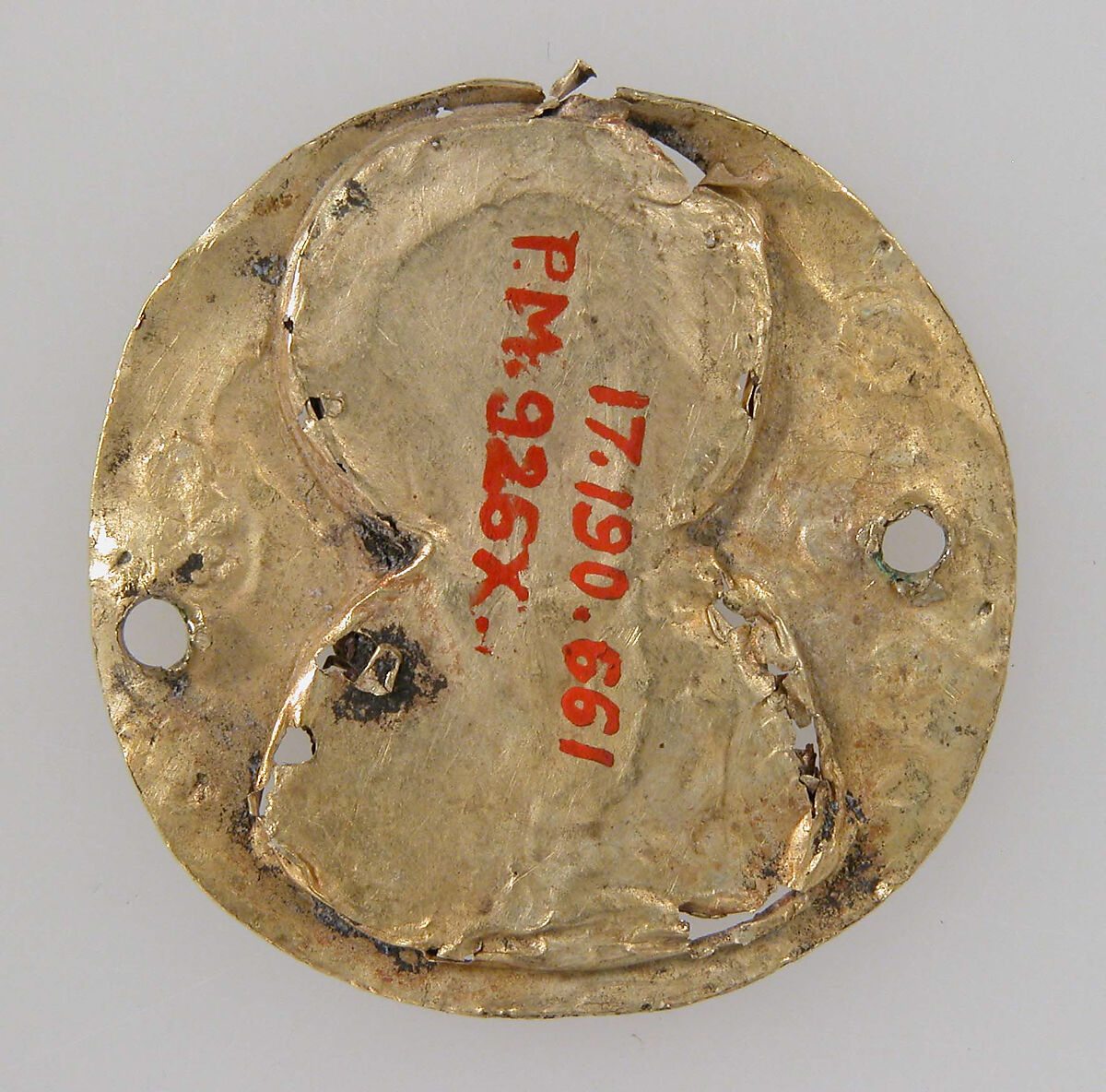 Medallion of St. John Chrysostom, Cloisonné enamel, gold, Byzantine