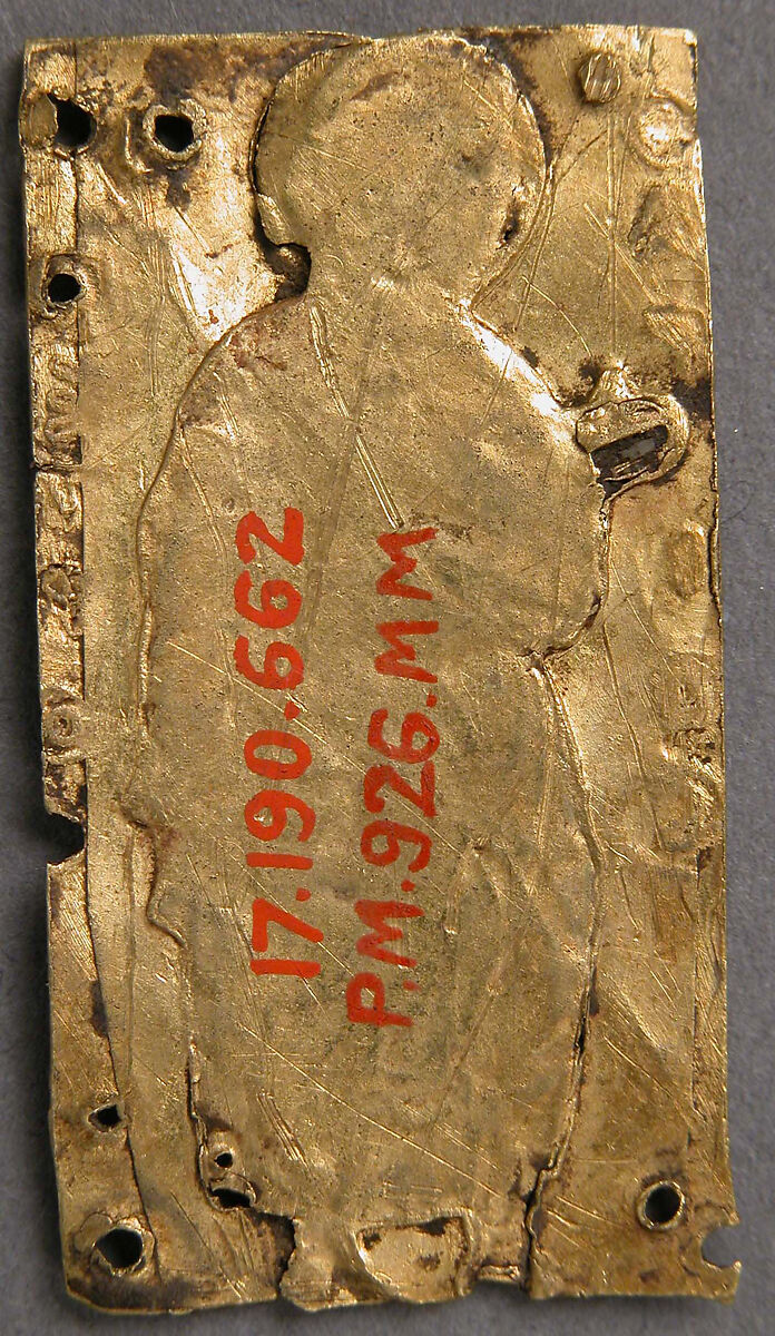 Plaque with Saint Peter, Cloisonné enamel, gold, Byzantine