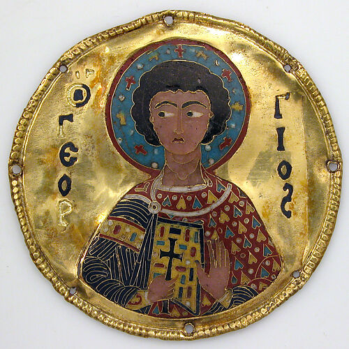Medallion with Saint George from an Icon Frame