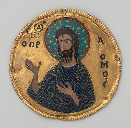 Medallion with Saint John the Baptist from an Icon Frame