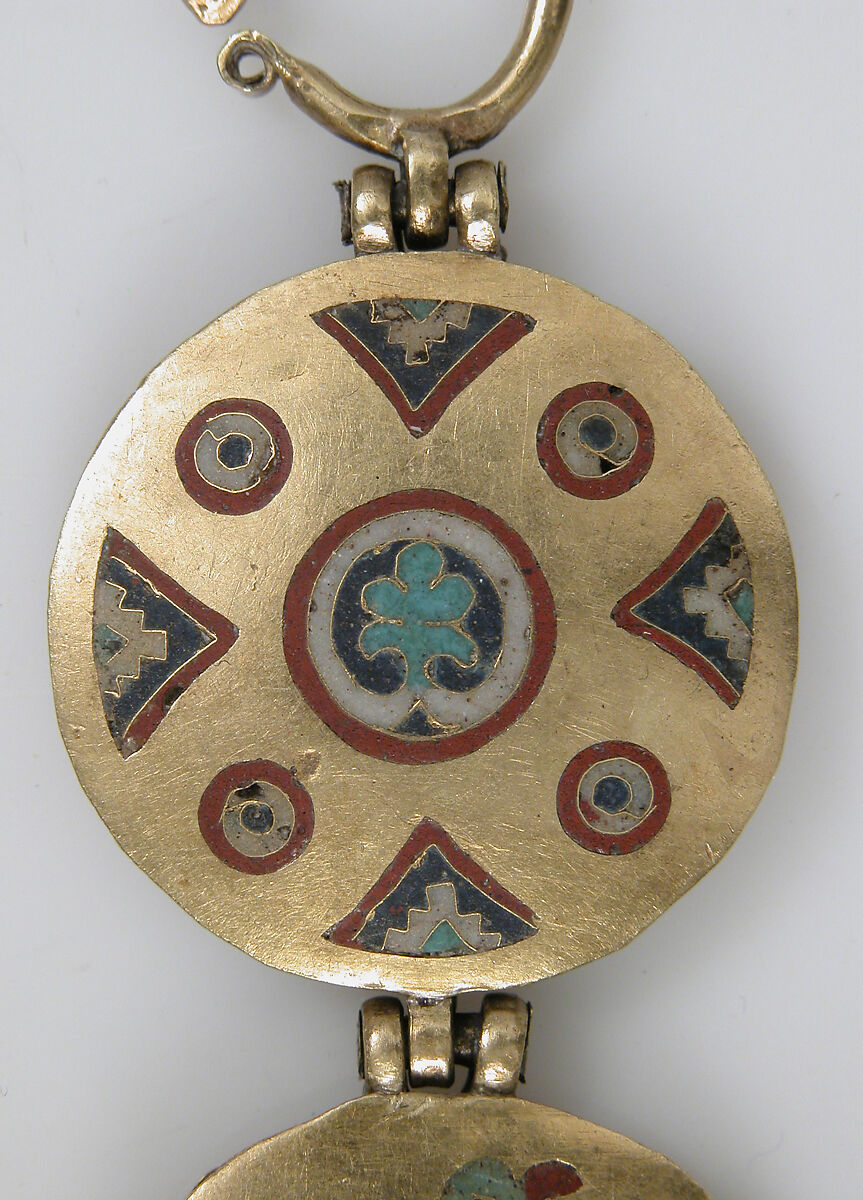 Chain with Birds and Geometric Motifs, Cloisonné enamel, gold, Kyivan Rus’