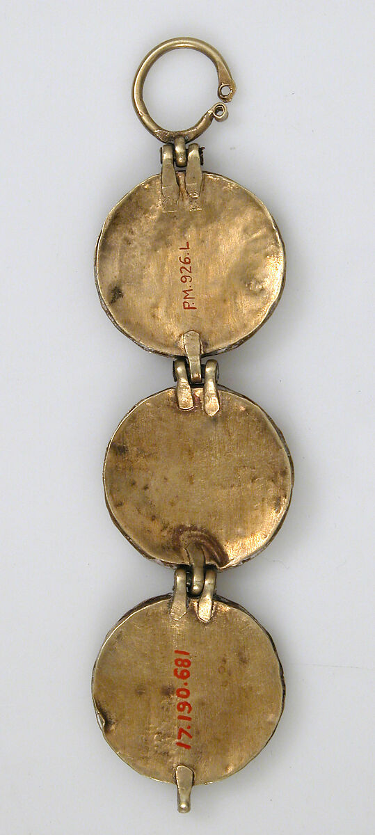 Chain with Birds and Geometric Motifs, Cloisonné enamel, gold, Kyivan Rus’