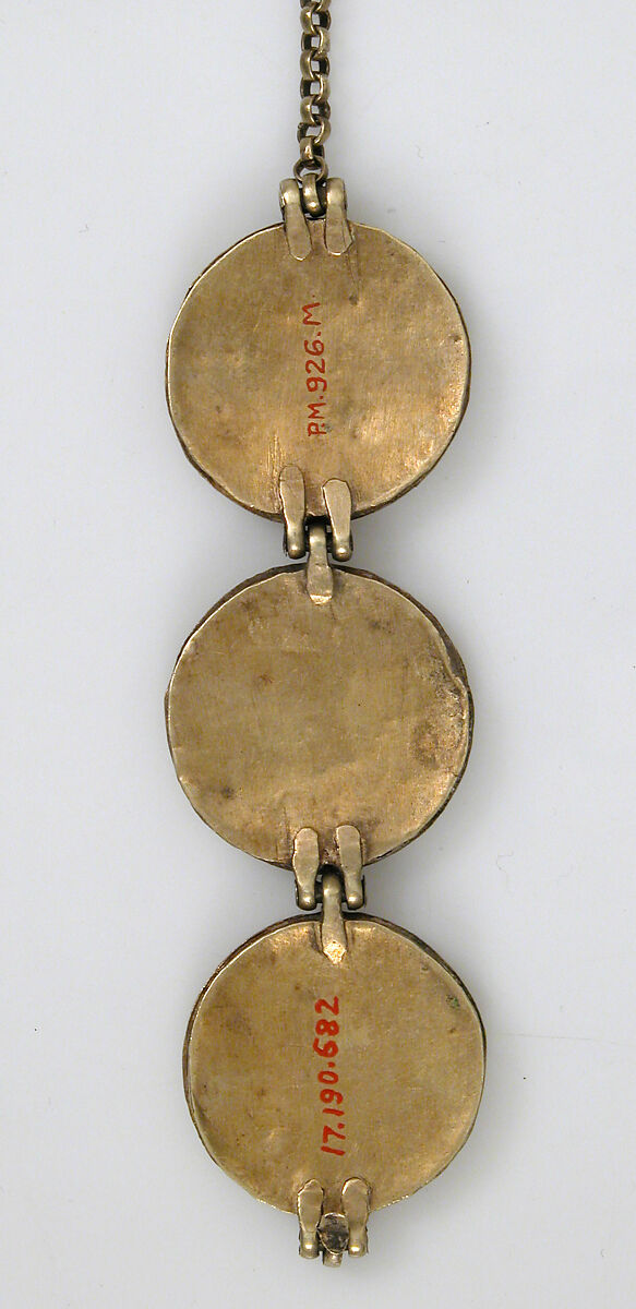 Chain with Birds and Geometric Motifs, Cloisonné enamel, gold, Kyivan Rus’