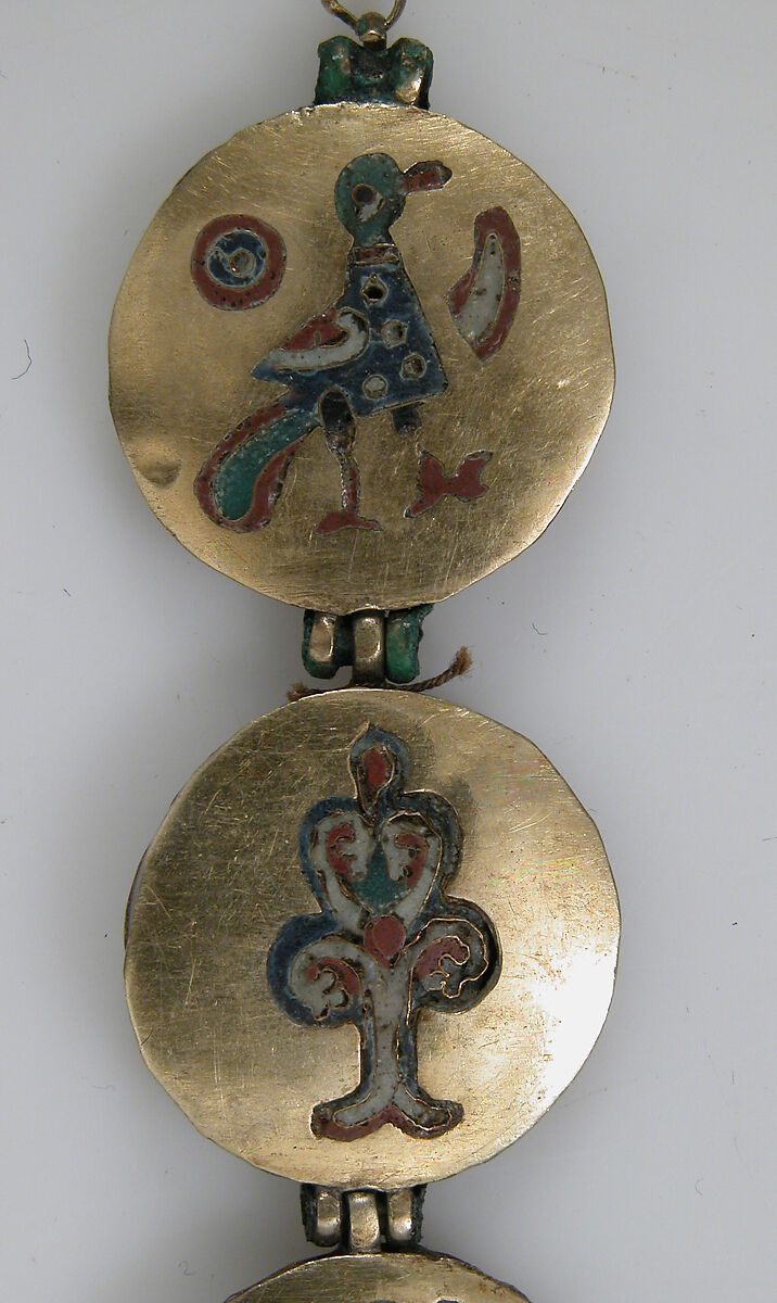 Chain with Birds and Trees of Life, Cloisonné enamel, gold, Kyivan Rus’