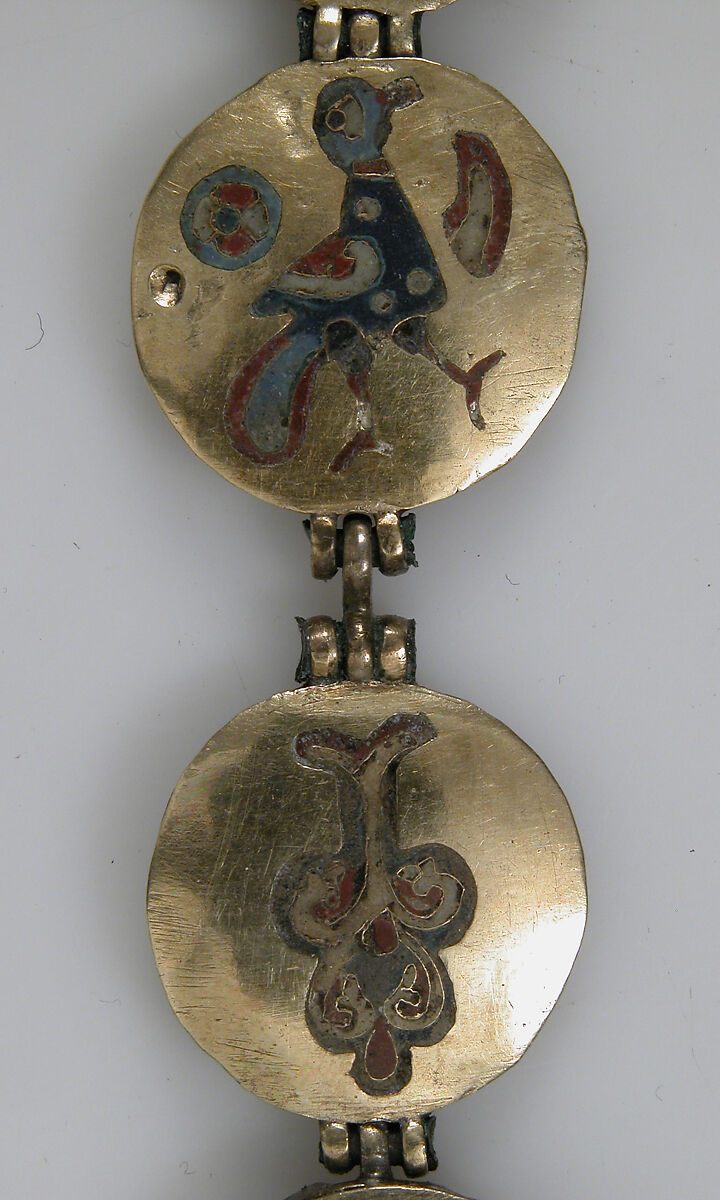 Chain with Birds and Trees of Life, Cloisonné enamel, gold, Kyivan Rus’