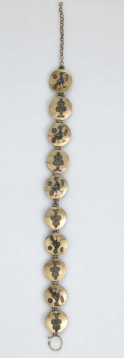 Chain with Birds and Trees of Life, Cloisonné enamel, gold, Kyivan Rus’