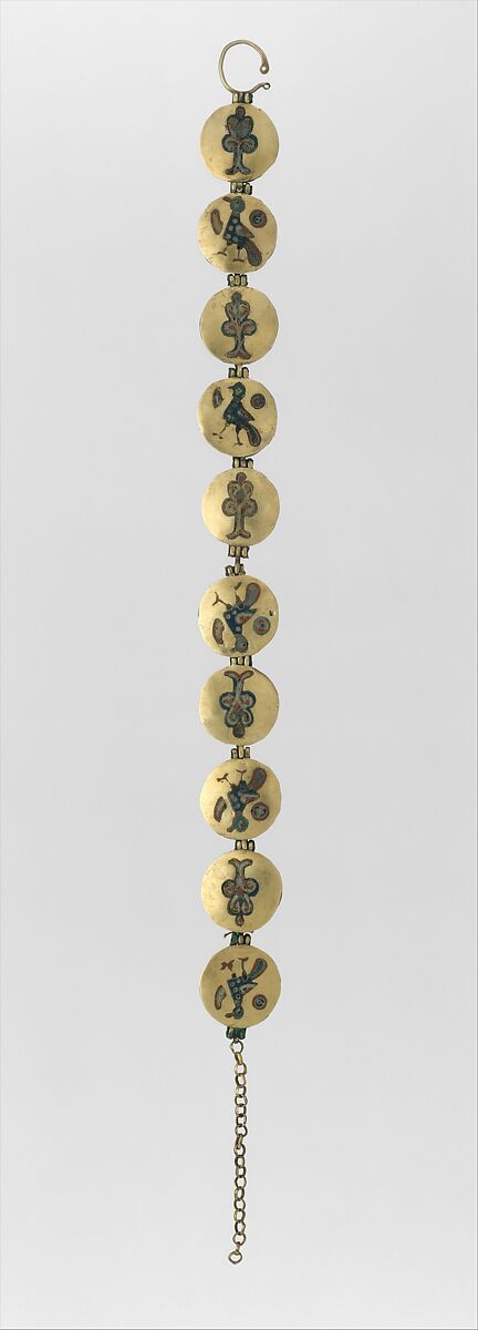Chain with Birds and Trees of Life, Cloisonné enamel, gold, Kyivan Rus’ 