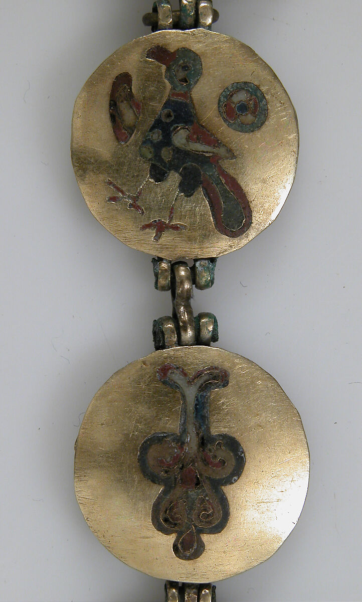 Chain with Birds and Trees of Life, Cloisonné enamel, gold, Kyivan Rus’