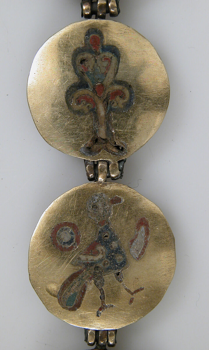 Chain with Birds and Trees of Life, Cloisonné enamel, gold, Kyivan Rus’