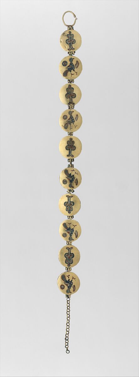 Chain with Birds and Trees of Life, Cloisonné enamel, gold, Kyivan Rus’ 