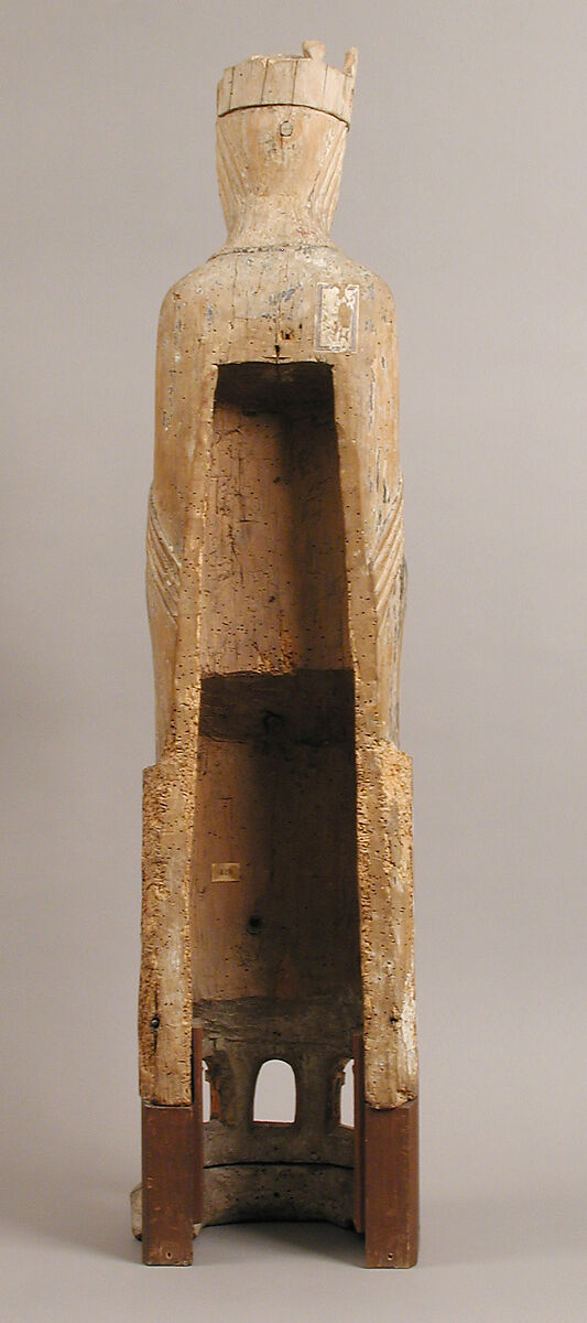 Enthroned Virgin, Poplar with paint, Scandinavian