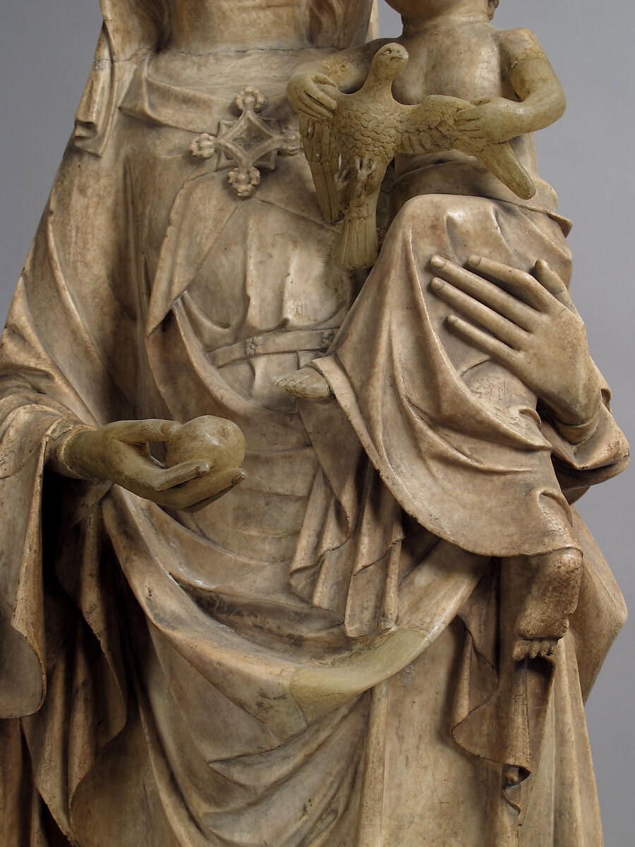 Virgin and Child, Marble with traces of polychromy, French