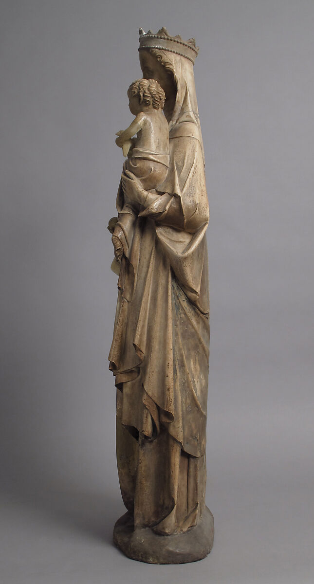 Virgin and Child, Marble with traces of polychromy, French
