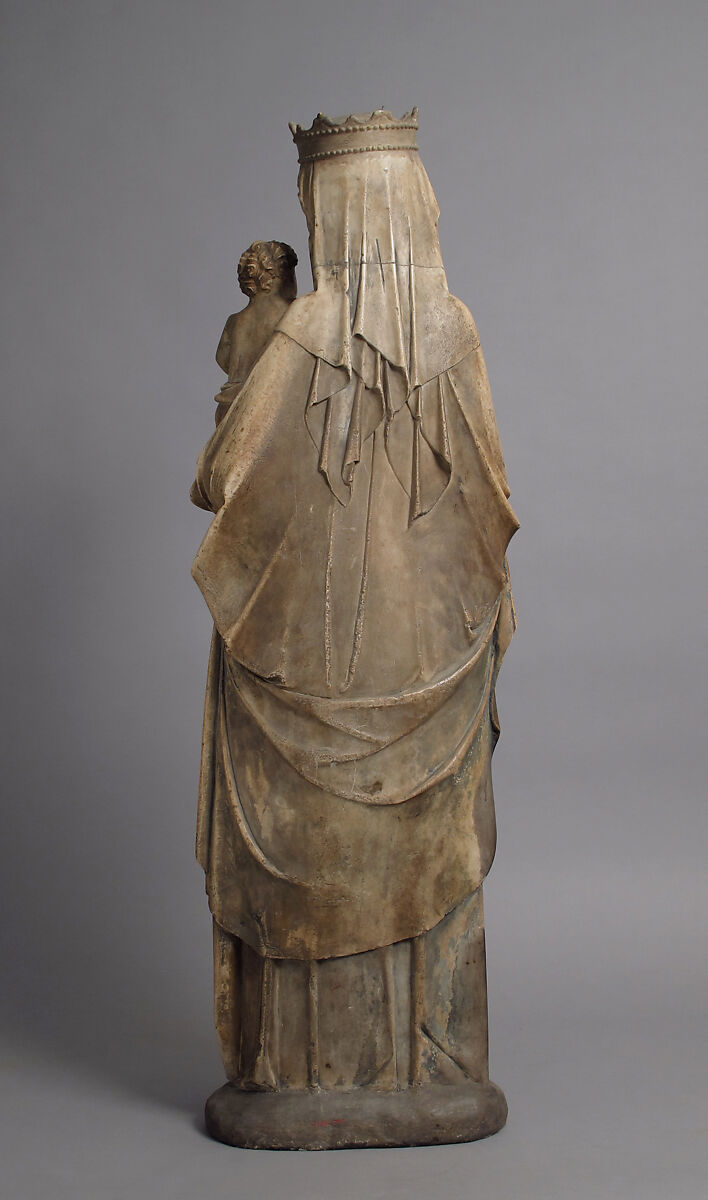 Virgin and Child, Marble with traces of polychromy, French