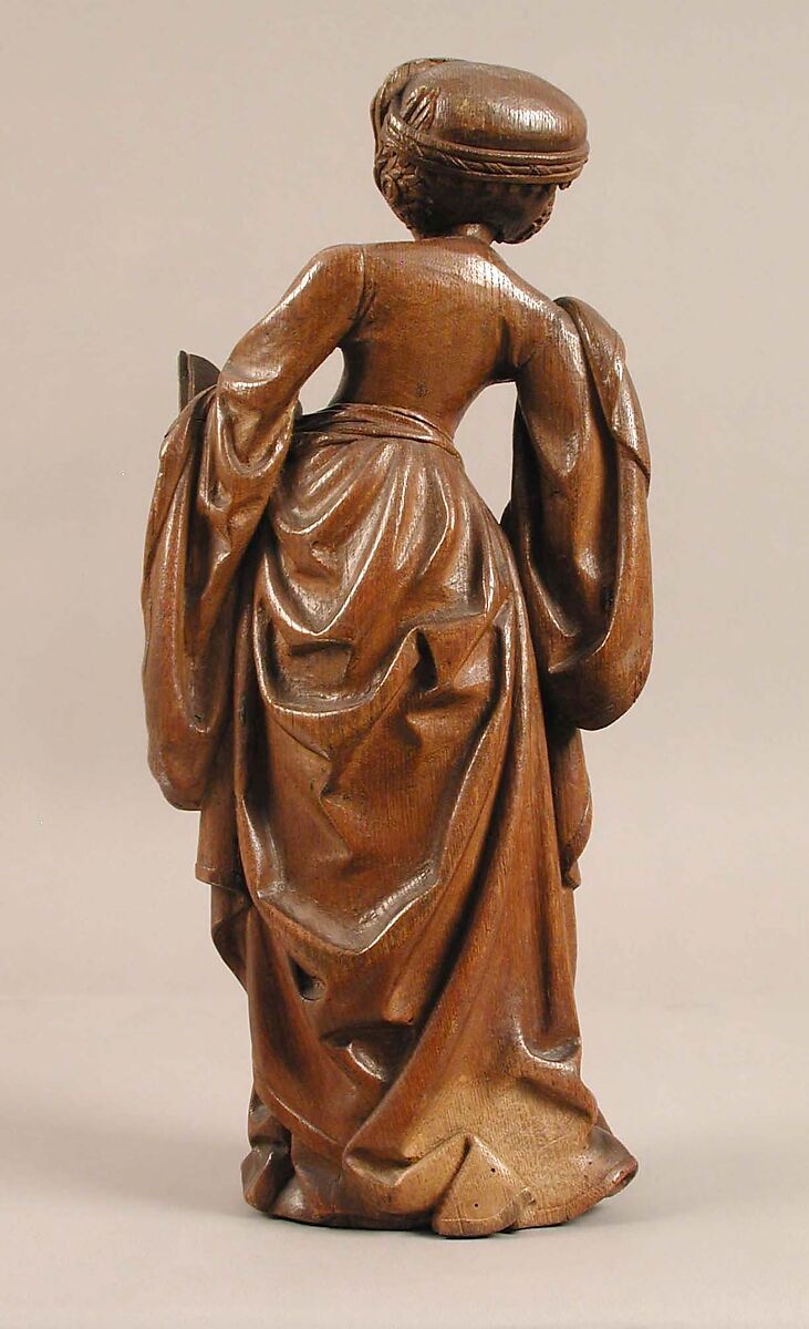 Female Saint with a Book, Oak, German