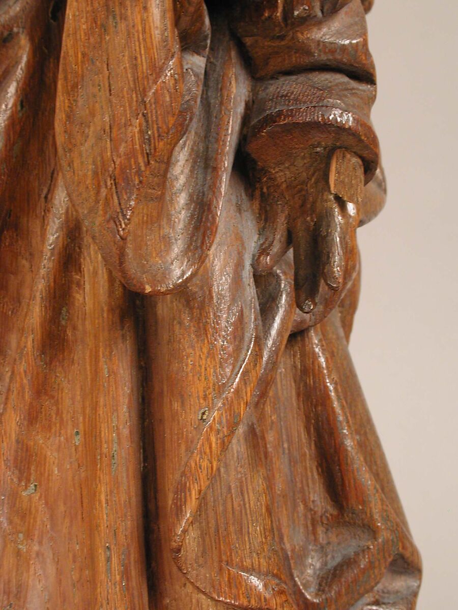 Female Saint with a Book, Oak, German