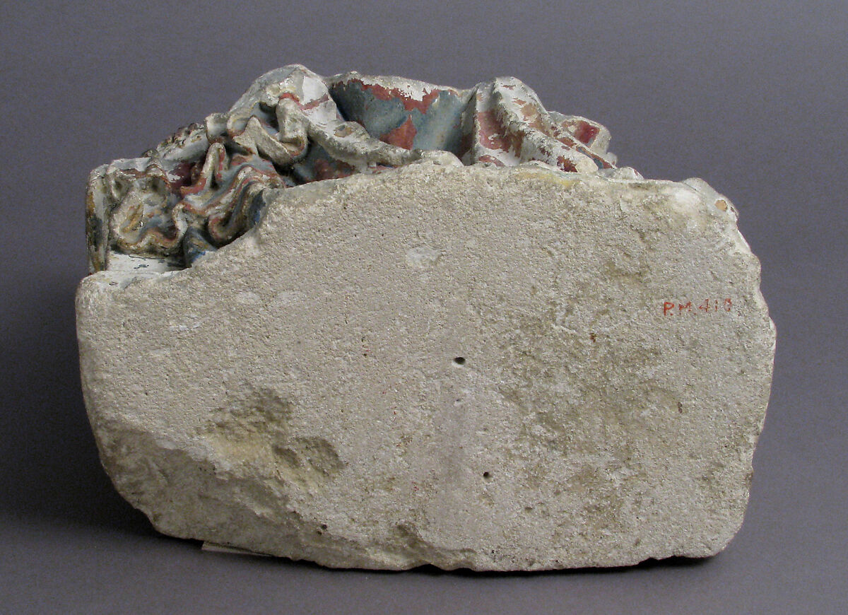 Virgin of the Annunciation, Limestone, traces of paint, French