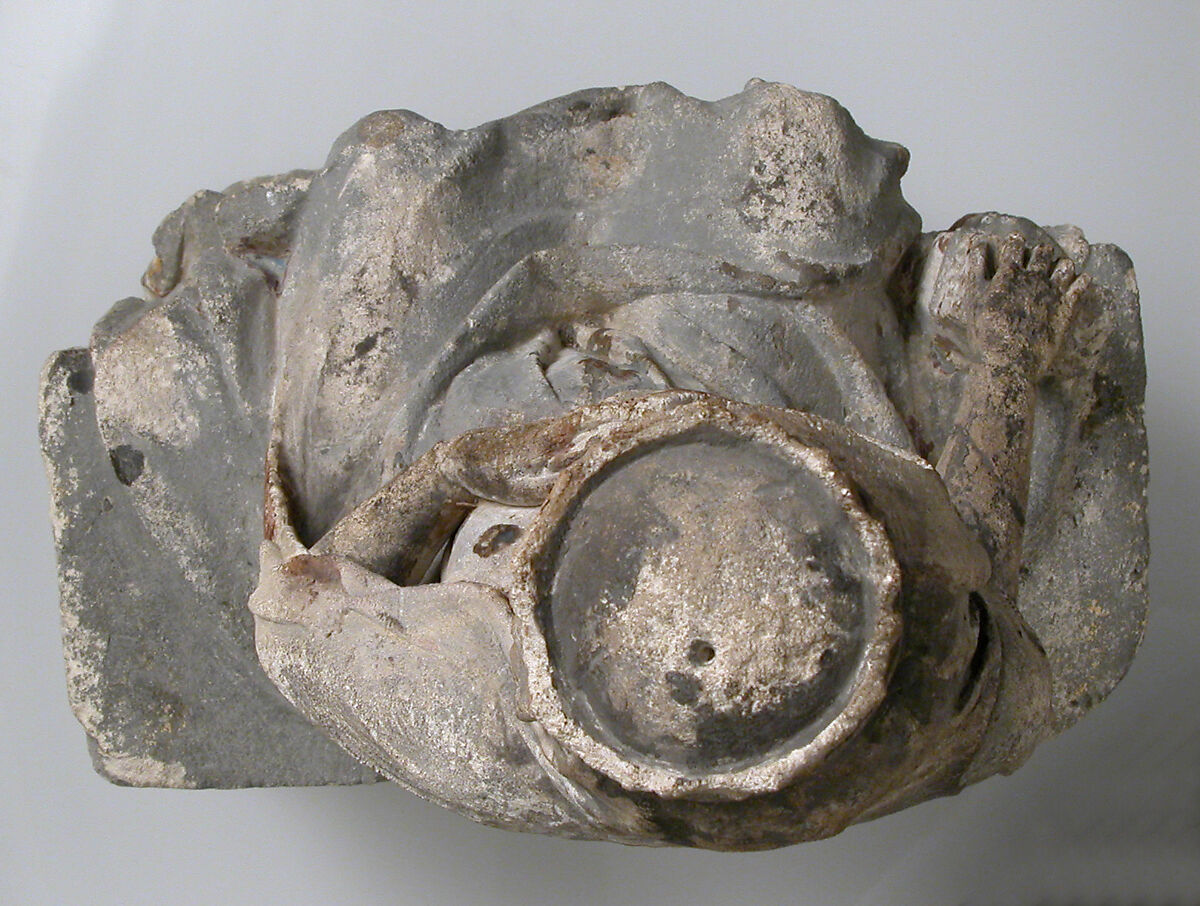 Virgin of the Annunciation, Limestone, traces of paint, French