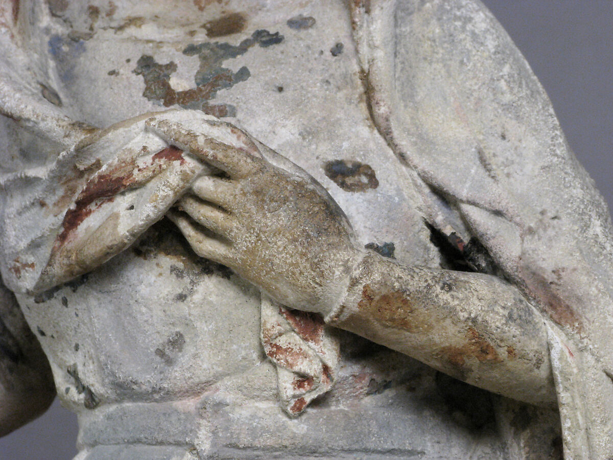 Virgin of the Annunciation, Limestone, traces of paint, French
