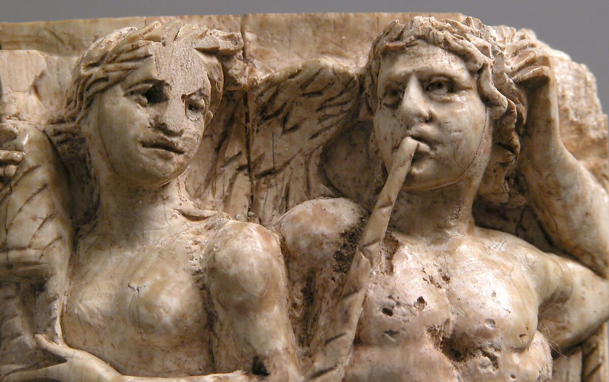 Bone Carving, Possibly of a Dionysiac Revel, Elephant ivory, Byzantine