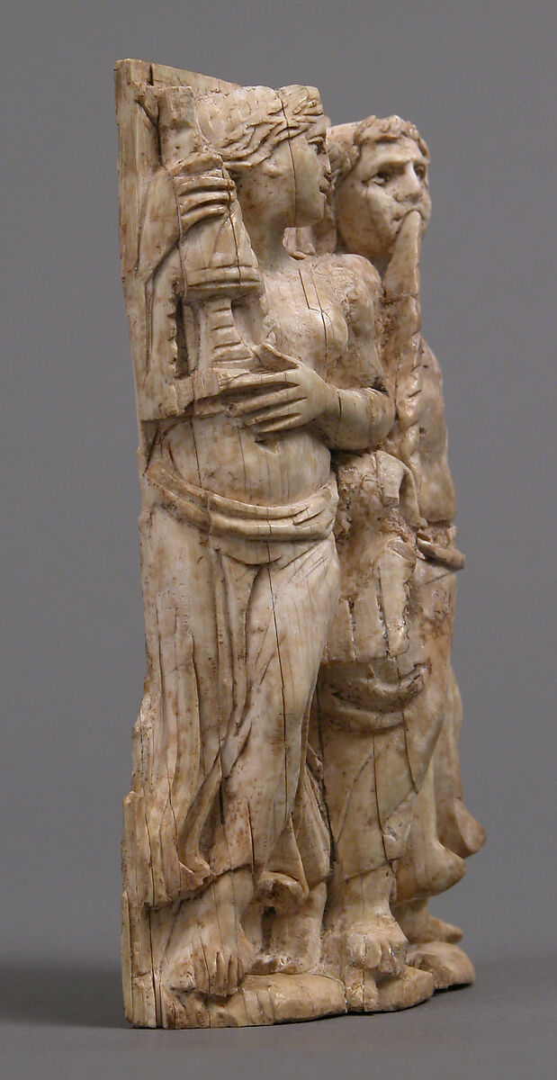 Bone Carving, Possibly of a Dionysiac Revel, Elephant ivory, Byzantine