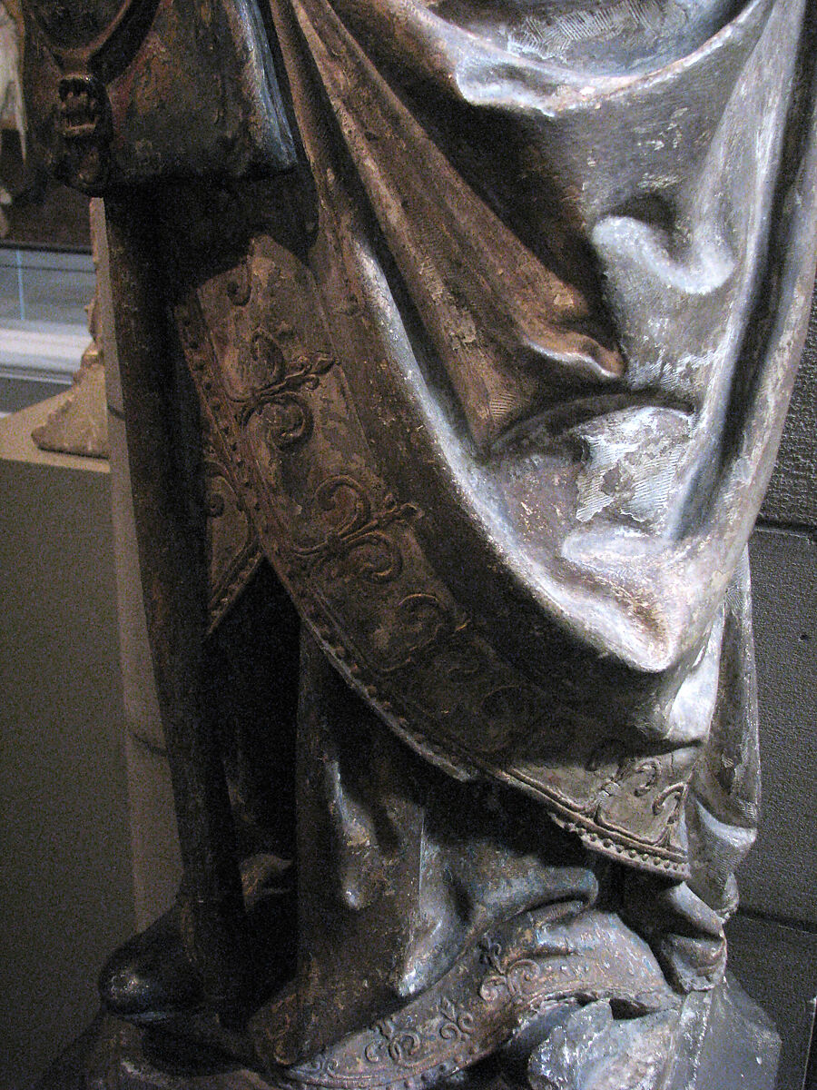 Saint Savina of Troyes or Saint Syra, Limestone with paint and gilding, French