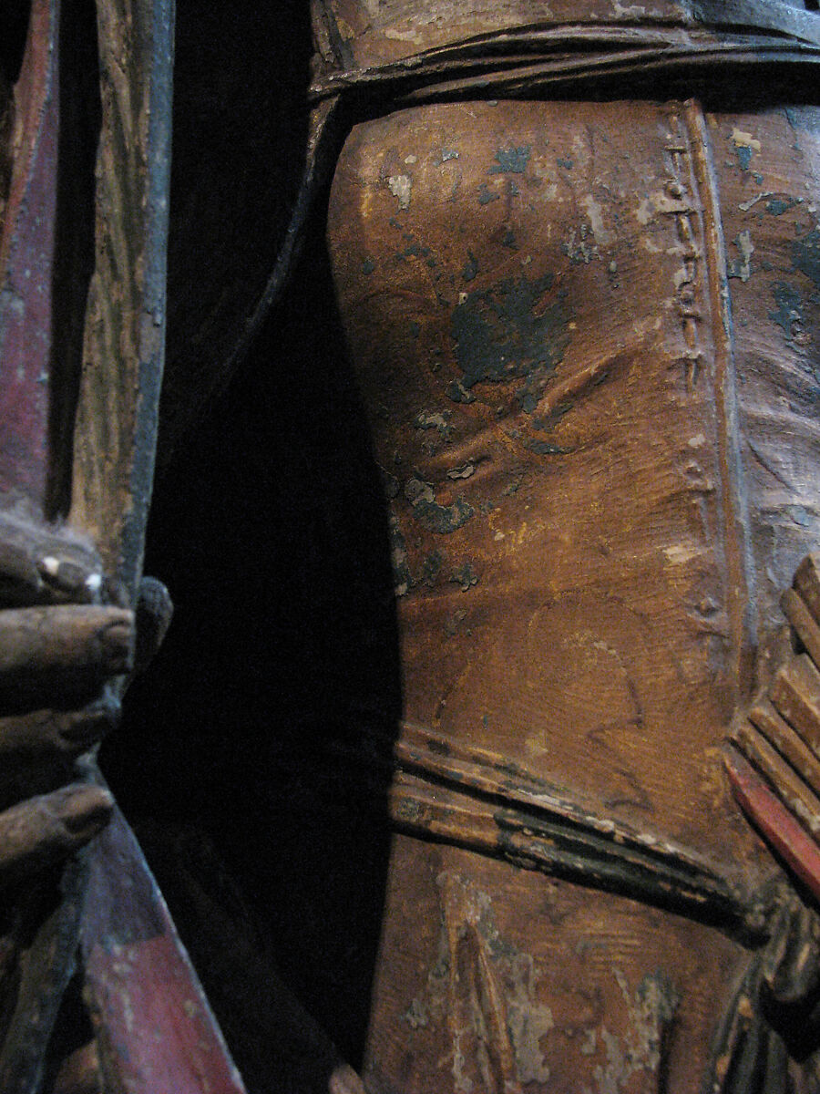 Saint Savina of Troyes or Saint Syra, Limestone with paint and gilding, French