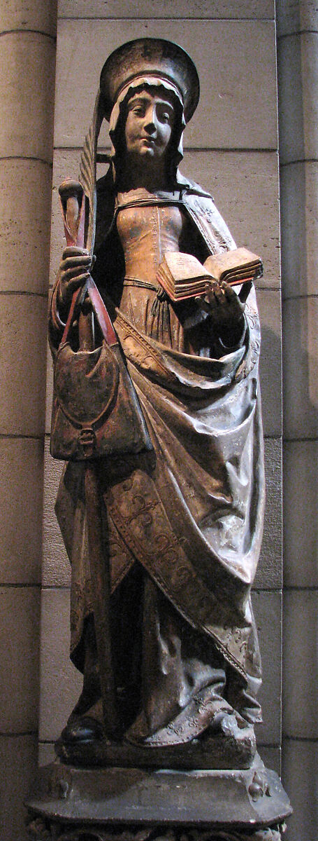 Saint Savina of Troyes or Saint Syra, Limestone with paint, French 