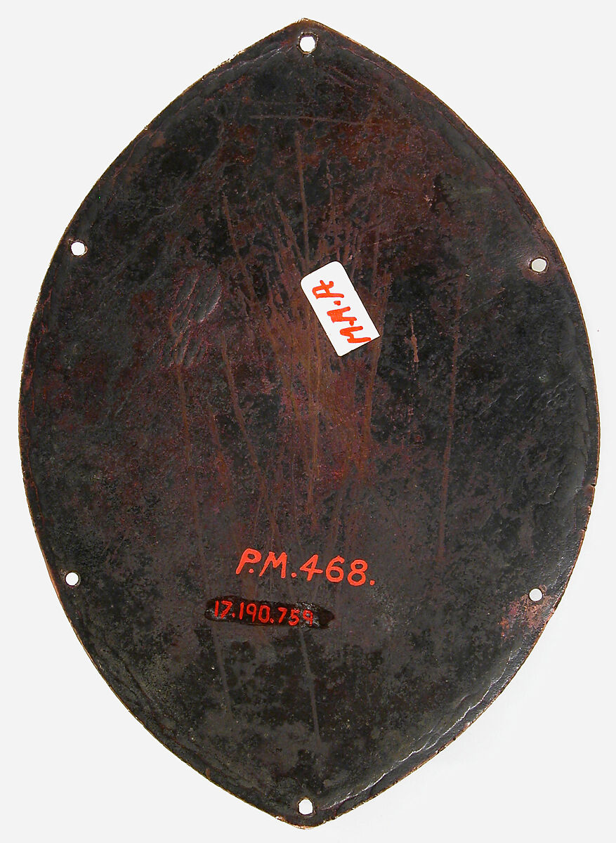 Plaque with Christ Blessing, Copper: engraved, stippled, gilt; champlevé enamel: dark, medium, and light blue; mauve, turquoise, green, yellow, red, and white., French